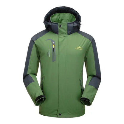 Regenjacke Herren - Wasserabweisend & Winddicht - Abnehmbare Kapuze
