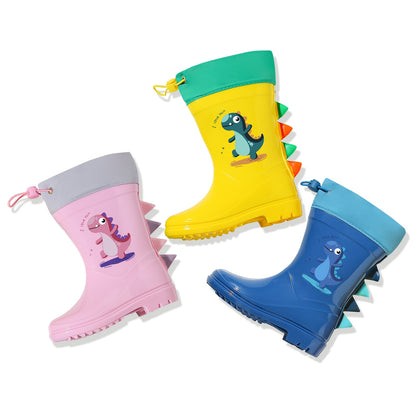 Gummistiefel Kinder - 3D Dino-Motiv - Weich & Flexibel