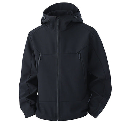 Softshelljacke Herren - Fleecefutter - Kapuze & Belüftung