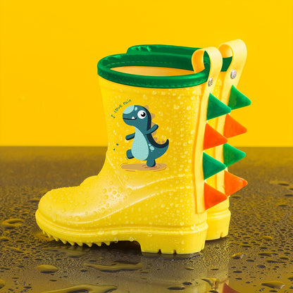 Gummistiefel Kinder - 3D Dino-Motiv - Weich & Flexibel