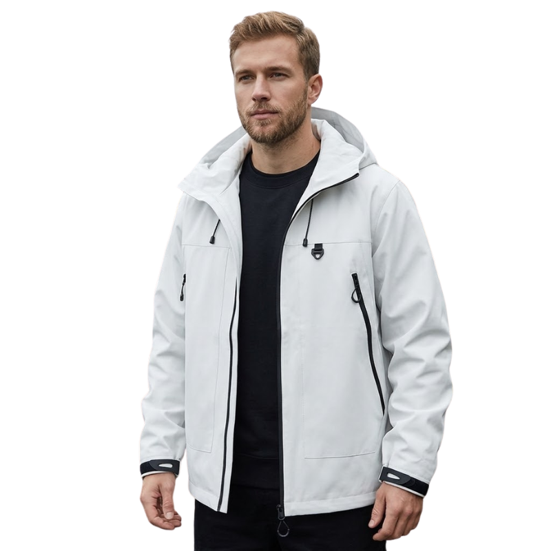 Wanderjacke Herren - Wasserdicht 5.000 mm - Fest sitzende Kapuze