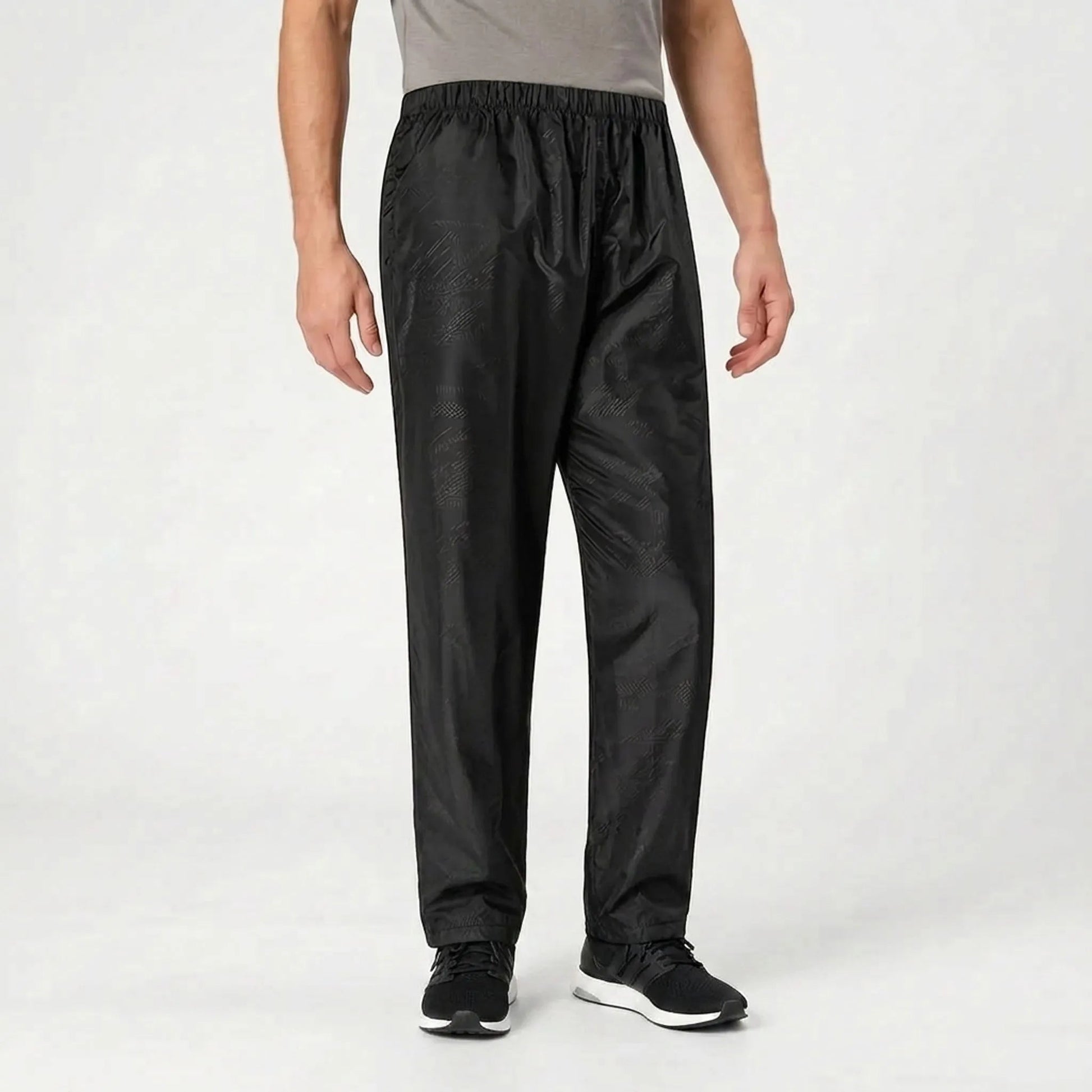 Leichte wasserdichte Wanderhose Herren mit Gummibund und Packbeutel – Ansicht 3