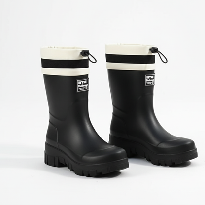Gummistiefel Damen halbhoch - Plateausohle - wasserdicht