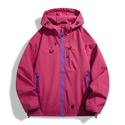 Regenjacke Unisex - Wasserdicht & Winddicht - Verstellbare Kapuze