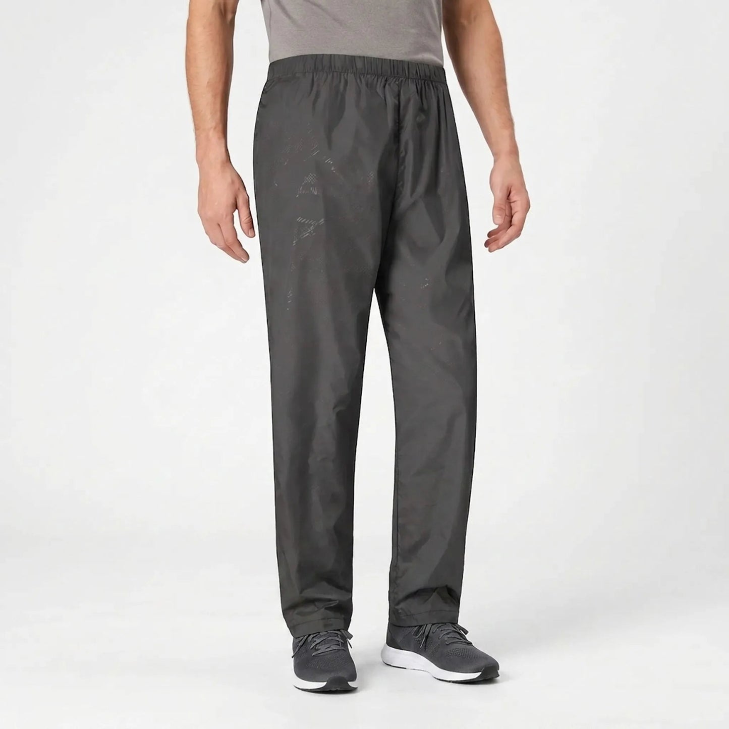 Leichte wasserdichte Wanderhose Herren mit Gummibund und Packbeutel – Ansicht 2