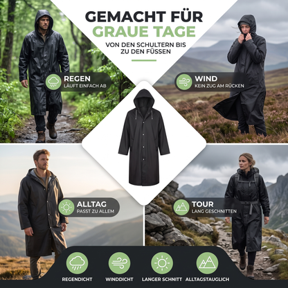 Regenmantel Lang Unisex - Schutz bei jedem Wetter