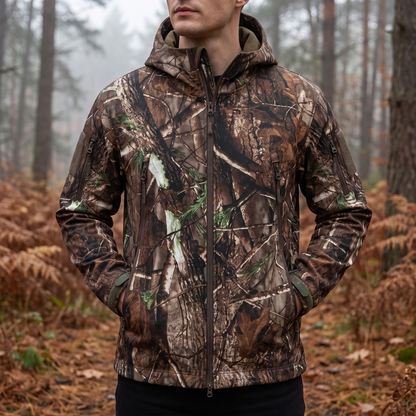 Softshelljacke Herren Camouflage - Jagdjacke - wasserdicht - winddicht