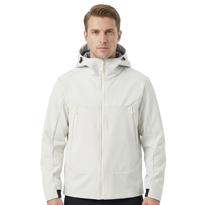 Softshelljacke Herren - Fleecefutter - Kapuze & Belüftung