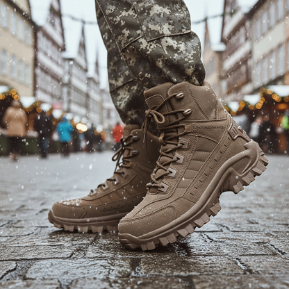 Wanderstiefel Herren im Tactical-Look - Seitenreißverschluss