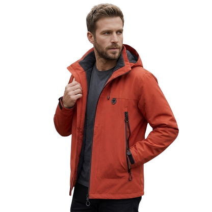 Wanderjacke Herren - Wasserdicht 5.000 mm - Fest sitzende Kapuze