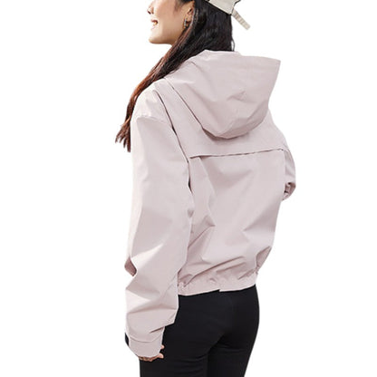 Kurze Regenjacke Damen - Wasserabweisend - Verstellbarer Saum