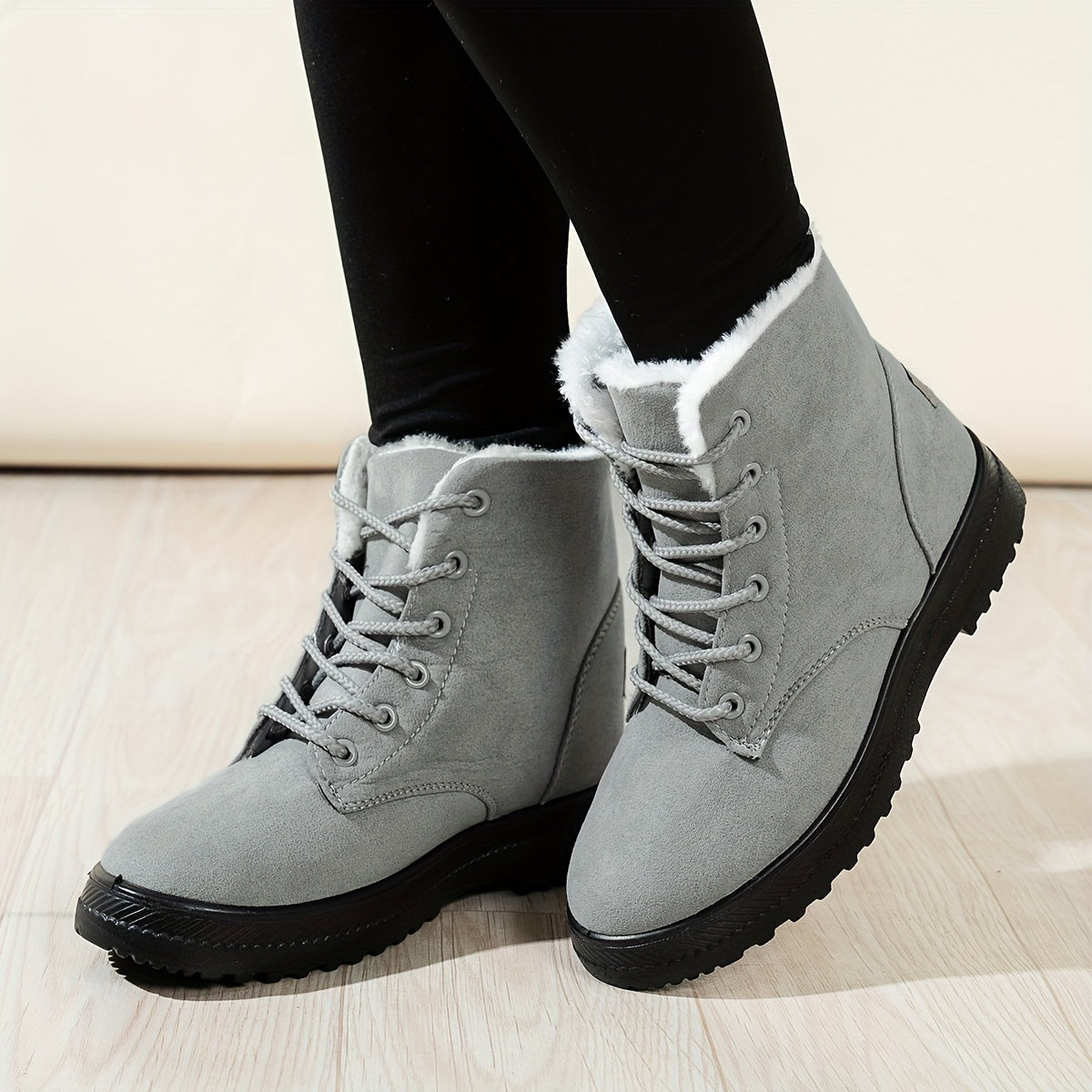Winterstiefel Damen - gefüttert - mit Schnürung