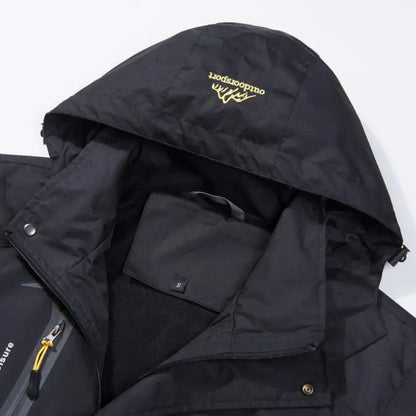 Regenjacke Herren - Wasserabweisend & Winddicht - Abnehmbare Kapuze