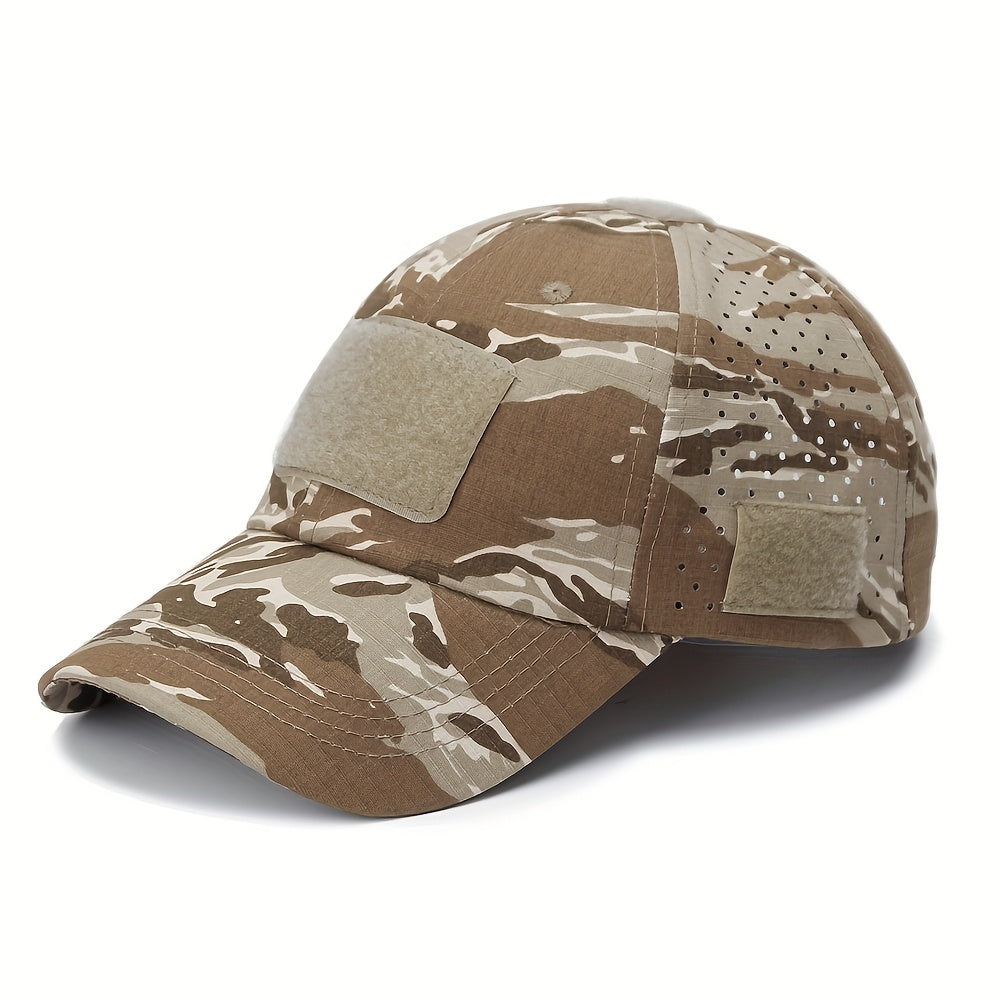 Herren-Camouflage-Tactical-Cap - Atmungsaktiv - Brillenhalter