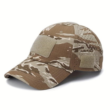 Herren-Camouflage-Tactical-Cap - Atmungsaktiv - Brillenhalter