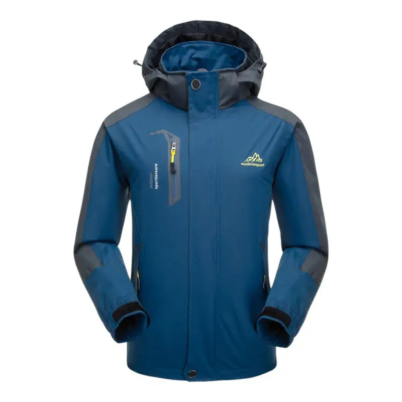 Regenjacke Herren - Wasserabweisend & Winddicht - Abnehmbare Kapuze