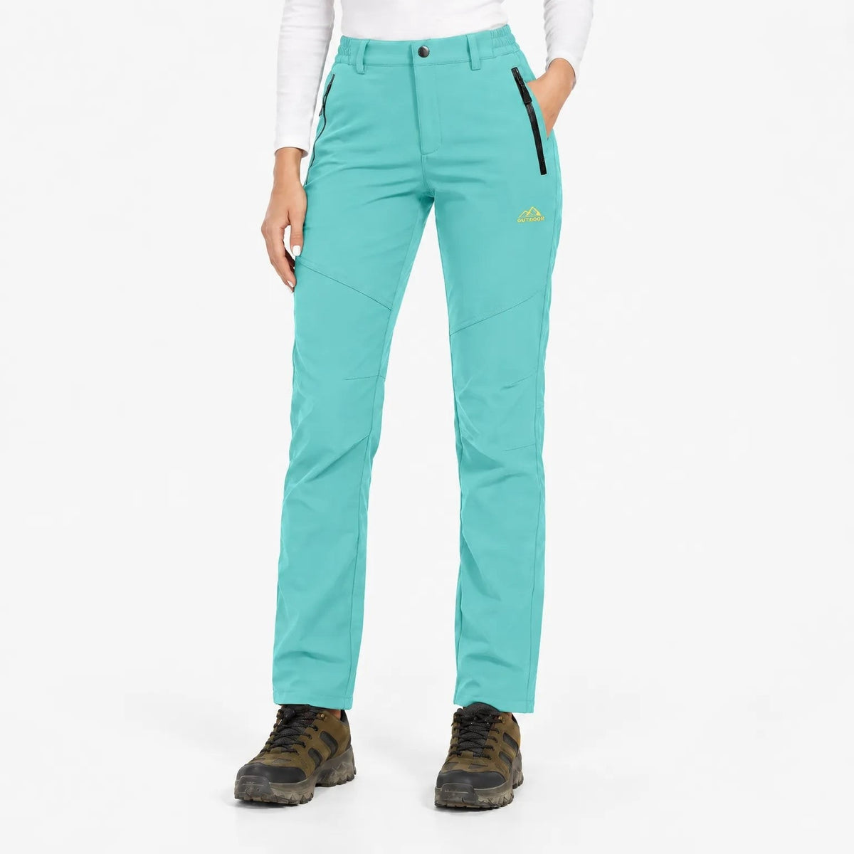 Thermohose Damen Gefüttert in Hellseeblau