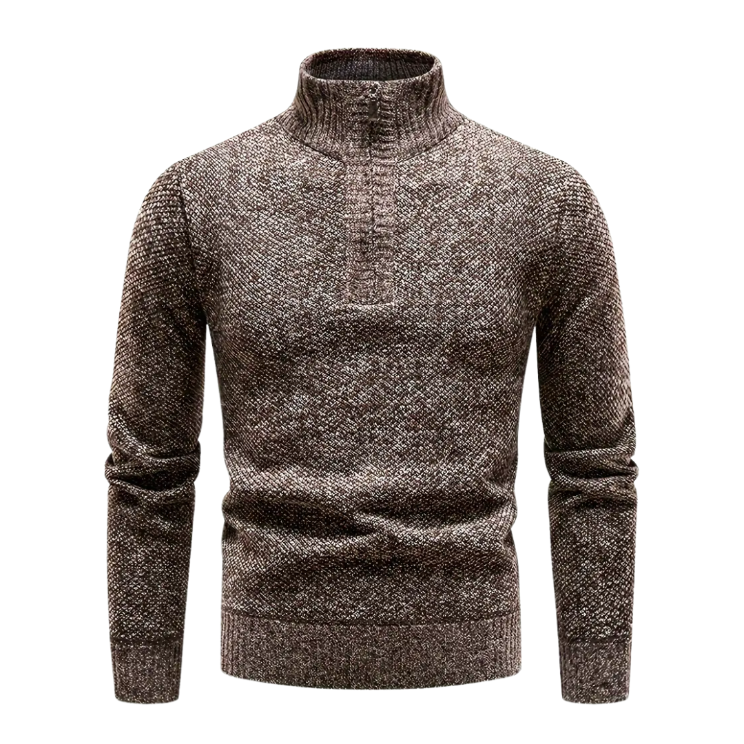 Strickpullover Herren - Fleecefutter - Thermo Winterpullover