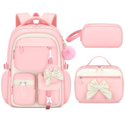 Schulrucksack für Mädchen - 3in1-Set - für Laptop 15,6"