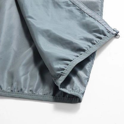 Übergangsjacke Herren - Wasserabweisender Windbreaker - Faltbar mit Packbeutel