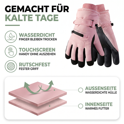 Skihandschuhe wasserdicht - Touchscreen - für Damen und Herren