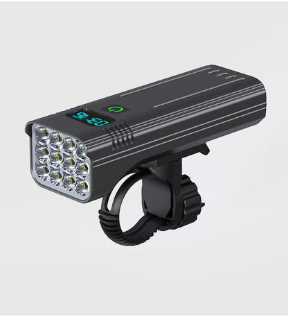 Fahrradlicht mit 12 LEDs, Digitalanzeige und 10.000-mAh-Akku mit Powerbank-Funktion – Ansicht 8