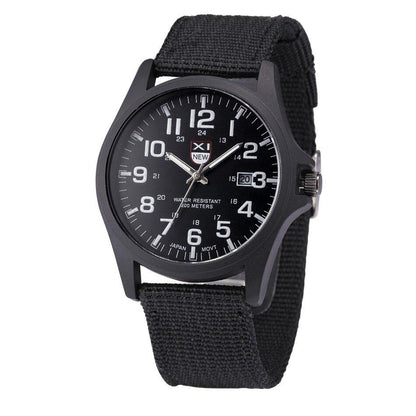 Taktische Herrenuhr – Wasserdicht 200m -  Datumsanzeige - Nylonarmband