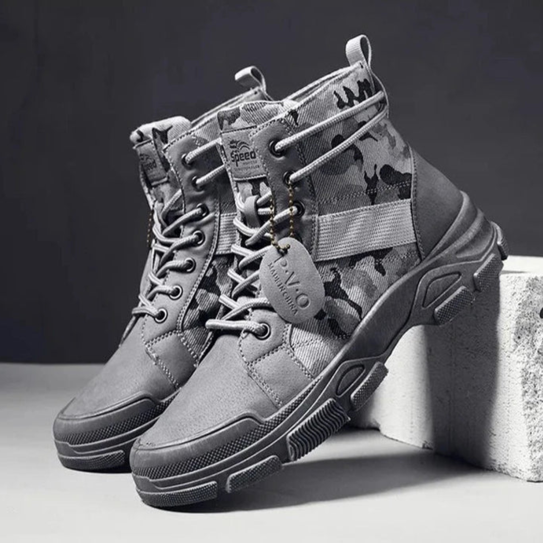 Camouflage-Schnürstiefel – Komfortabel – Langlebig