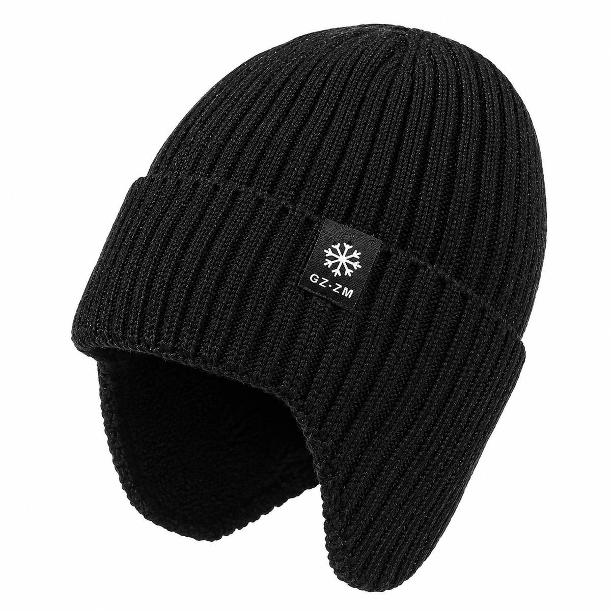 Wintermütze Herren mit Ohrenklappen - Fleecefutter - warm