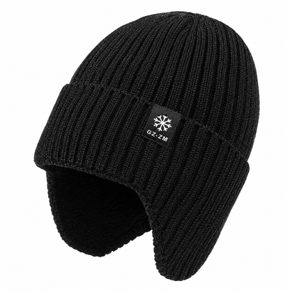 Wintermütze Herren mit Ohrenklappen - Fleecefutter - warm