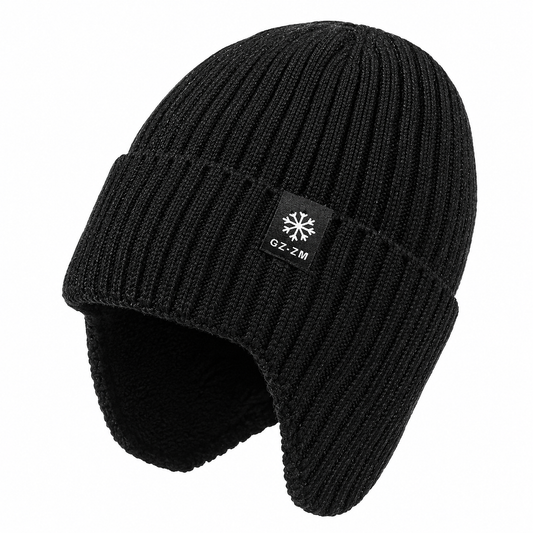 Wintermütze Herren mit Ohrenklappen - Fleecefutter - warm