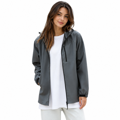 Übergangsjacke Unisex - Softshell mit Kapuze - Wasserabweisend