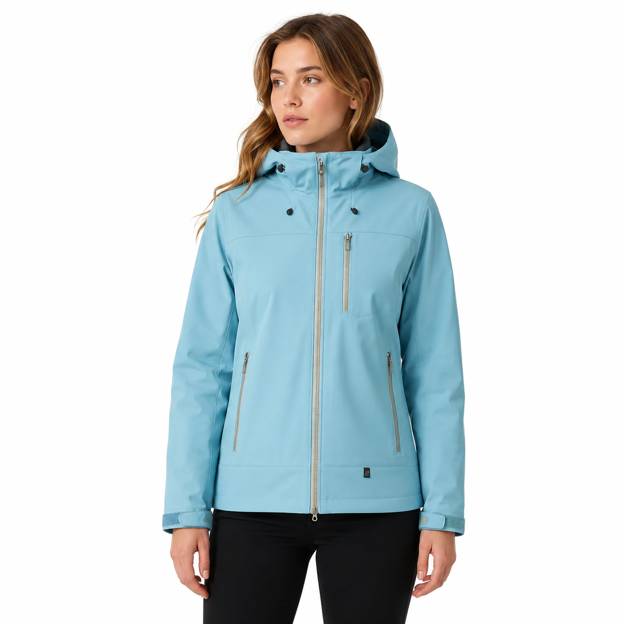 Regenjacke Damen mit Kapuze - Wasserabweisend - Netzfutter