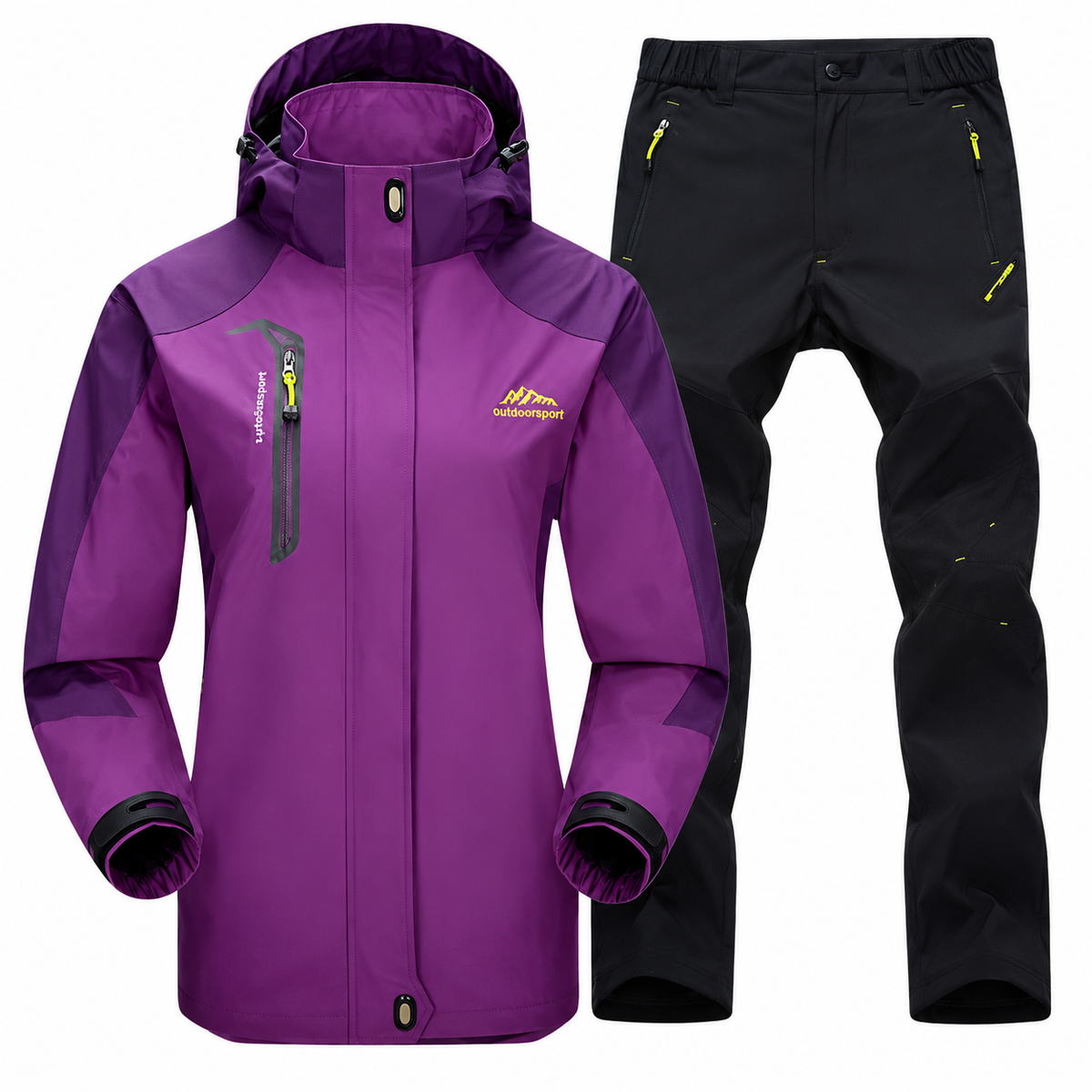 Softshelljacke Damen mit Hose -Ski-Set - winddicht