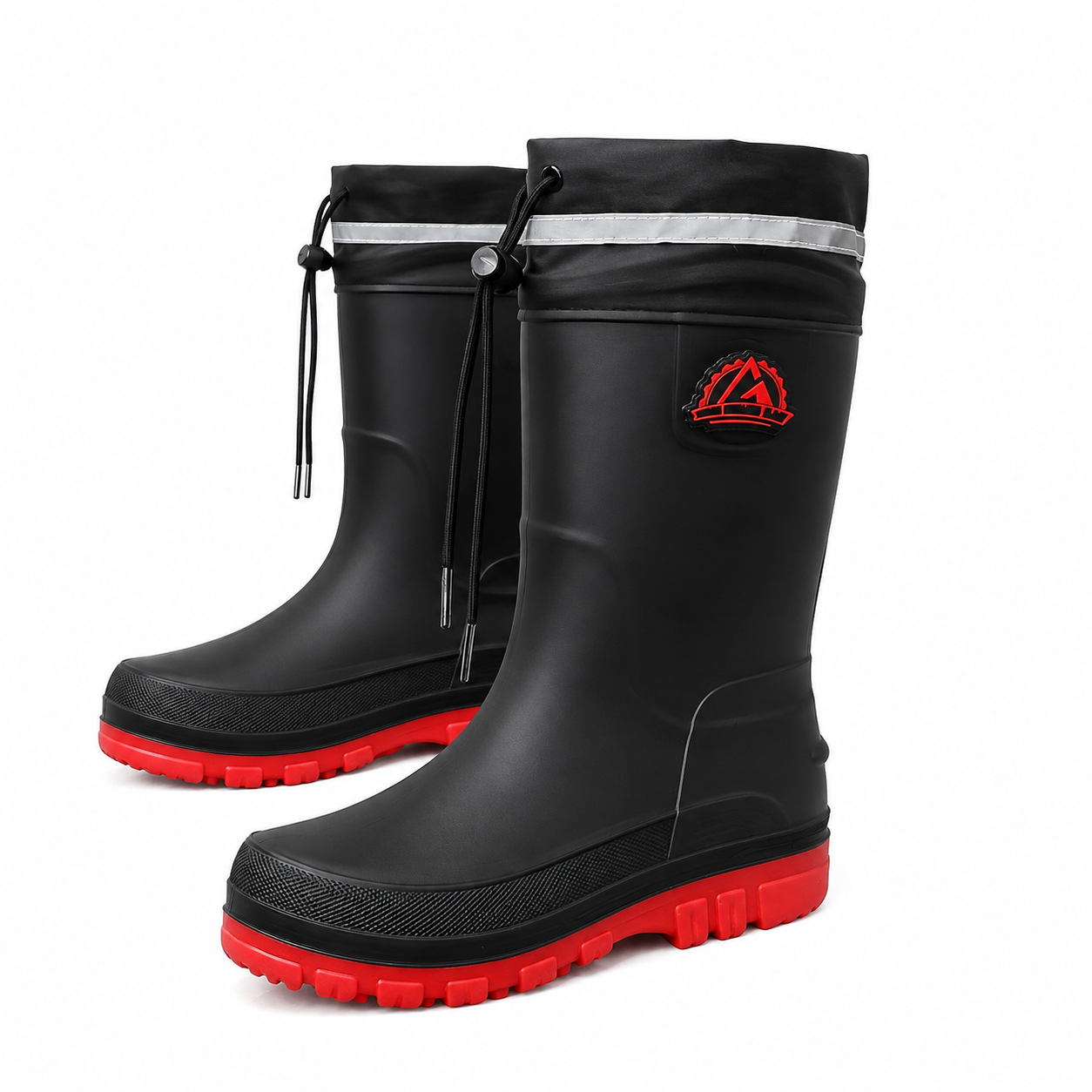 Gefütterte Gummistiefel - Warmes Teddyfutter - Reflektorstreifen