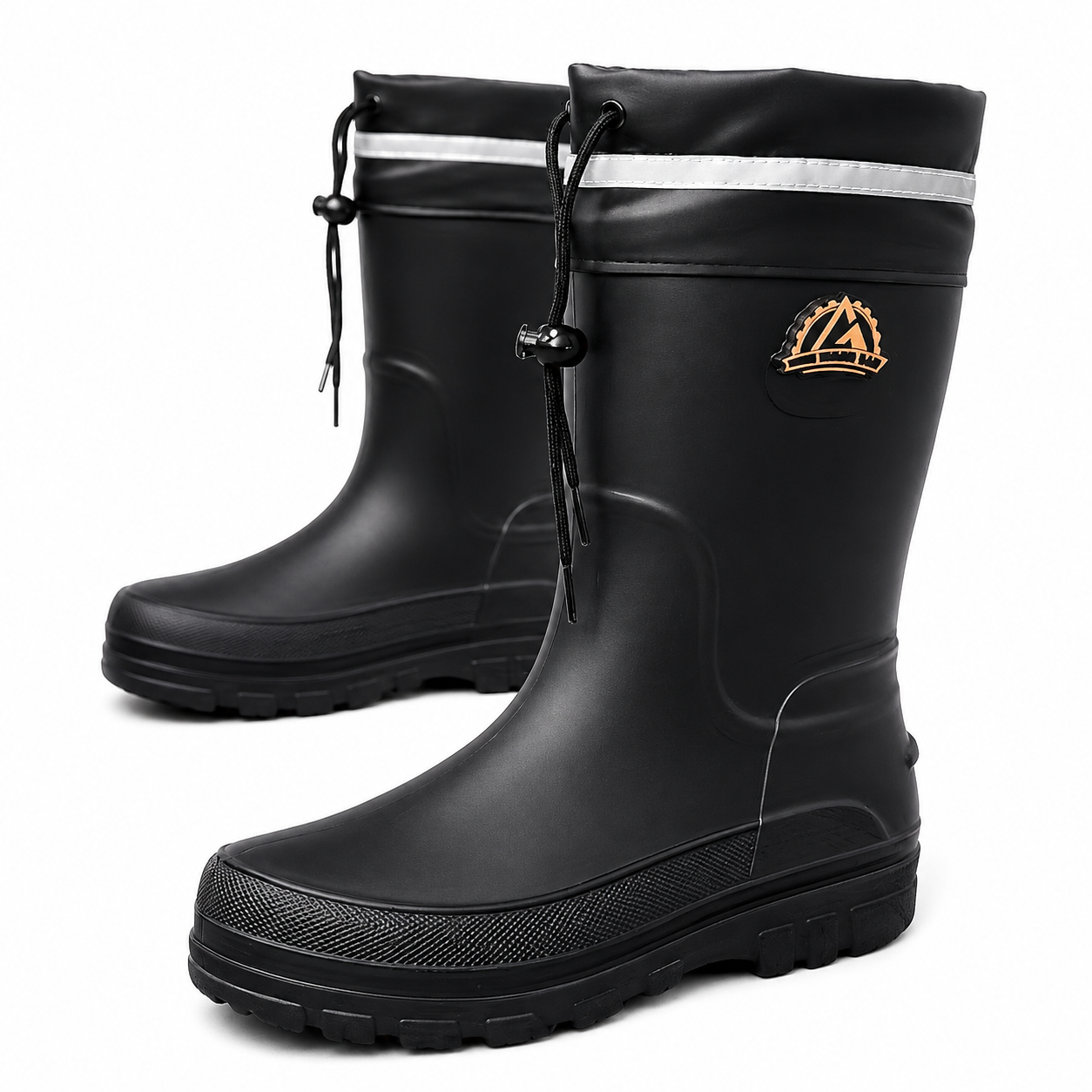 Gefütterte Gummistiefel - Warmes Teddyfutter - Reflektorstreifen