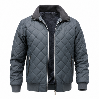 Steppjacke Herren - Gefüttert mit Plüschfutter - Stehkragen