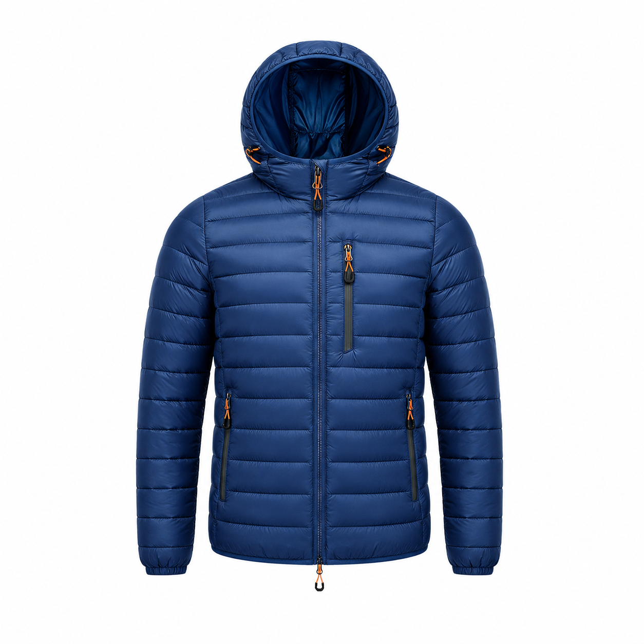 Übergangsjacke Herren - Leichte Steppjacke - Abnehmbare Kapuze