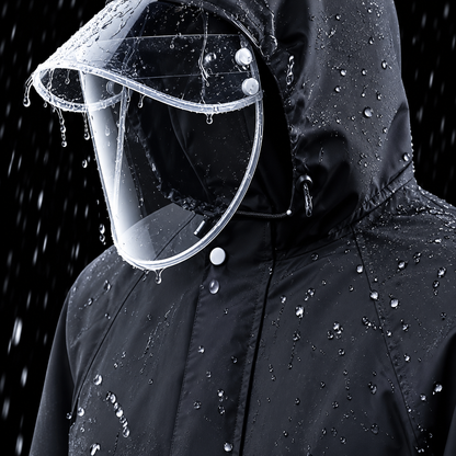 Regenanzug Herren - Regenjacke und Regenhose - Reflektierend mit Kapuze