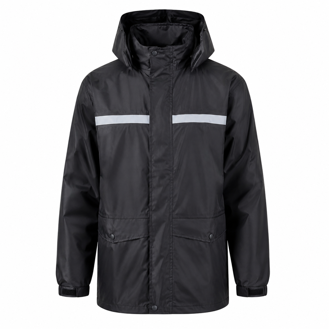 Regenanzug Herren - Regenjacke und Regenhose - Reflektierend mit Kapuze