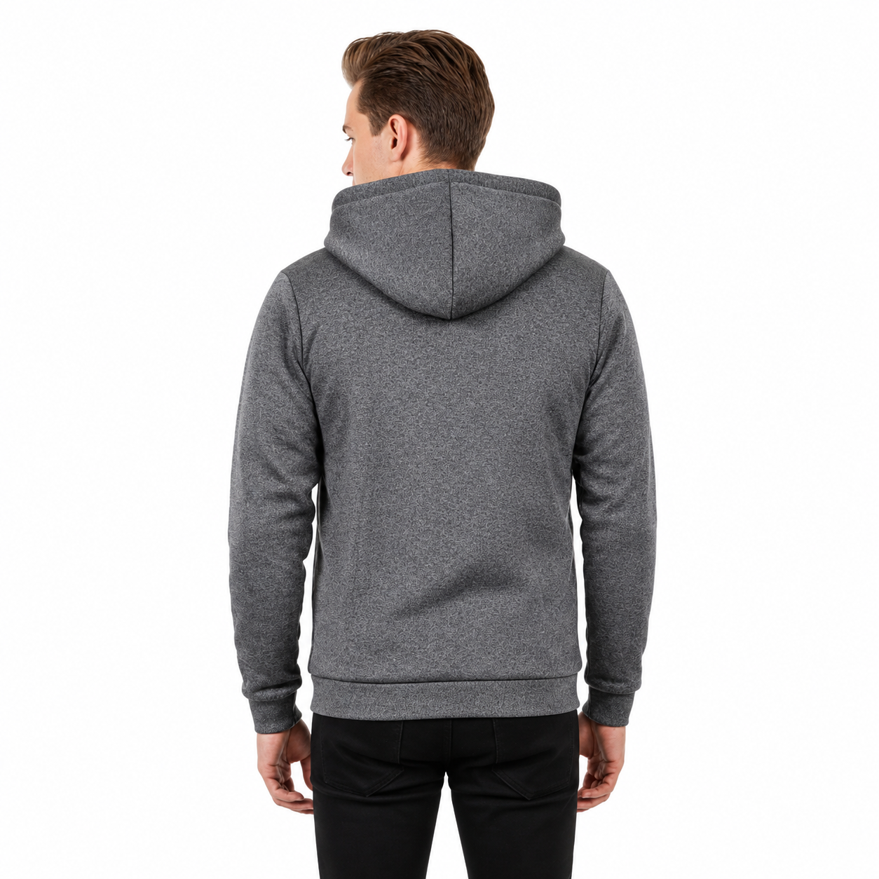 Fleecejacke Herren mit Kapuze - Winddicht - Sherpa-gefüttert