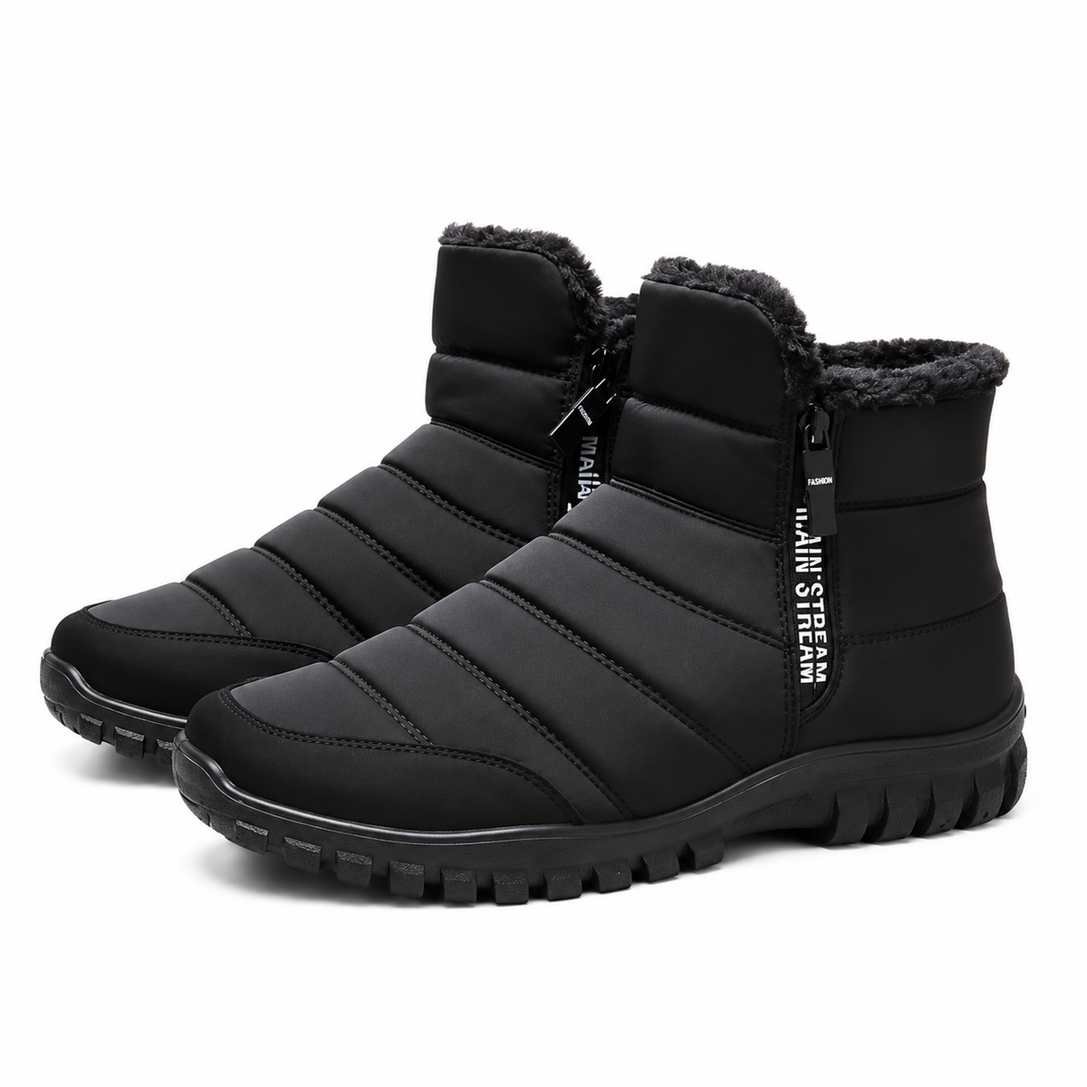 Winterstiefel Herren - Wasserdicht mit seitlichem Reißverschluss