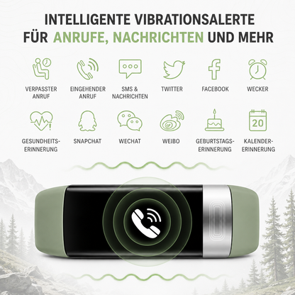 Smartwatch mit EKG, Blutdruck- & Schlaftracking – HealthBand