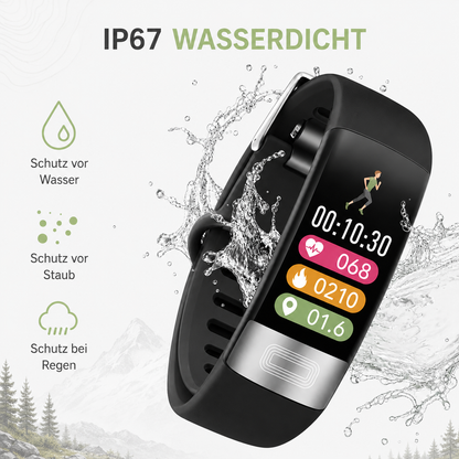 Smartwatch mit EKG, Blutdruck- & Schlaftracking – HealthBand
