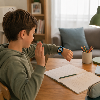 Kinder-Smartwatch mit Standortfunktion, Videoanruf & SOS – SafeTrack Watch