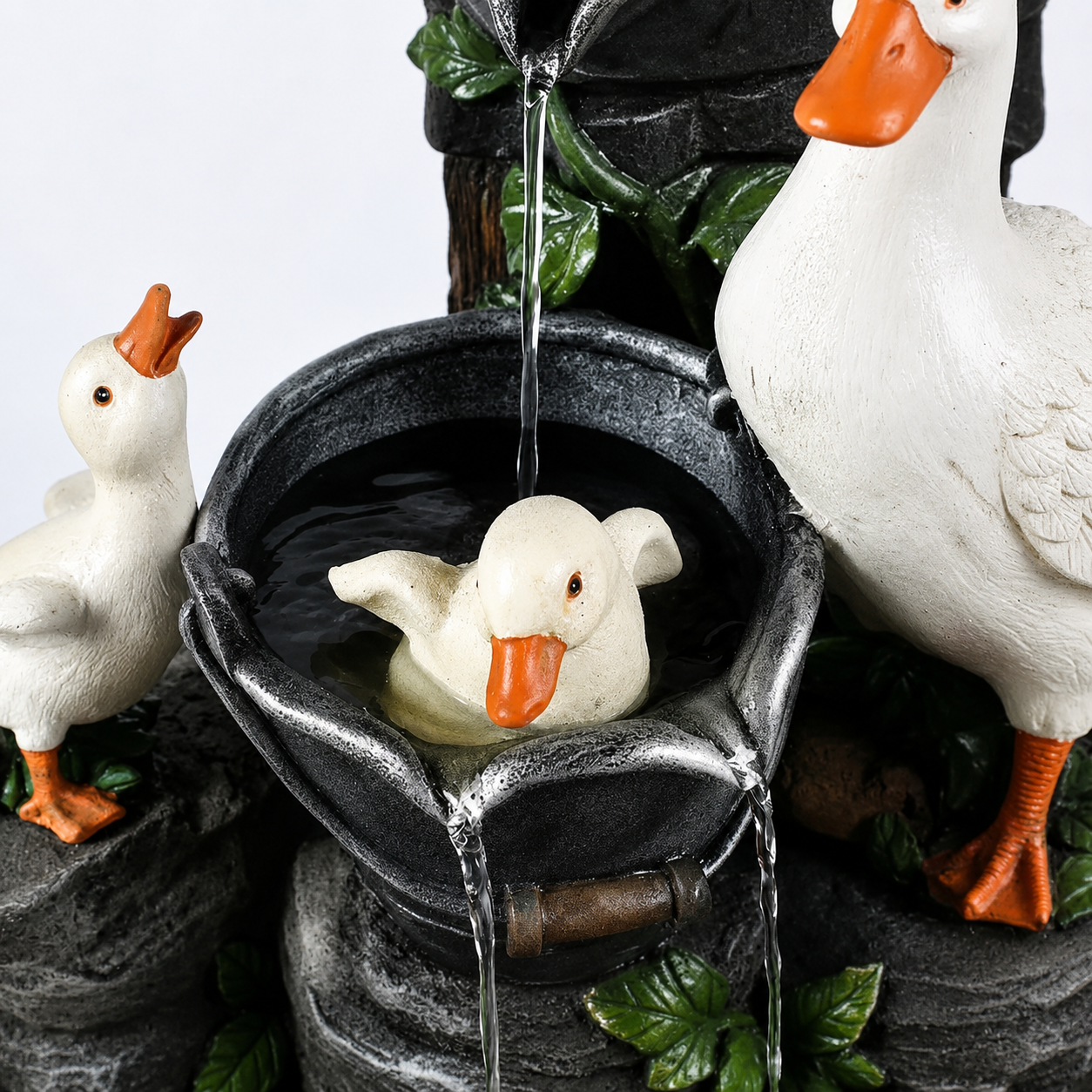 Charmante Gartendekoration mit Enten-Design – Wetterbeständig & Freistehend
