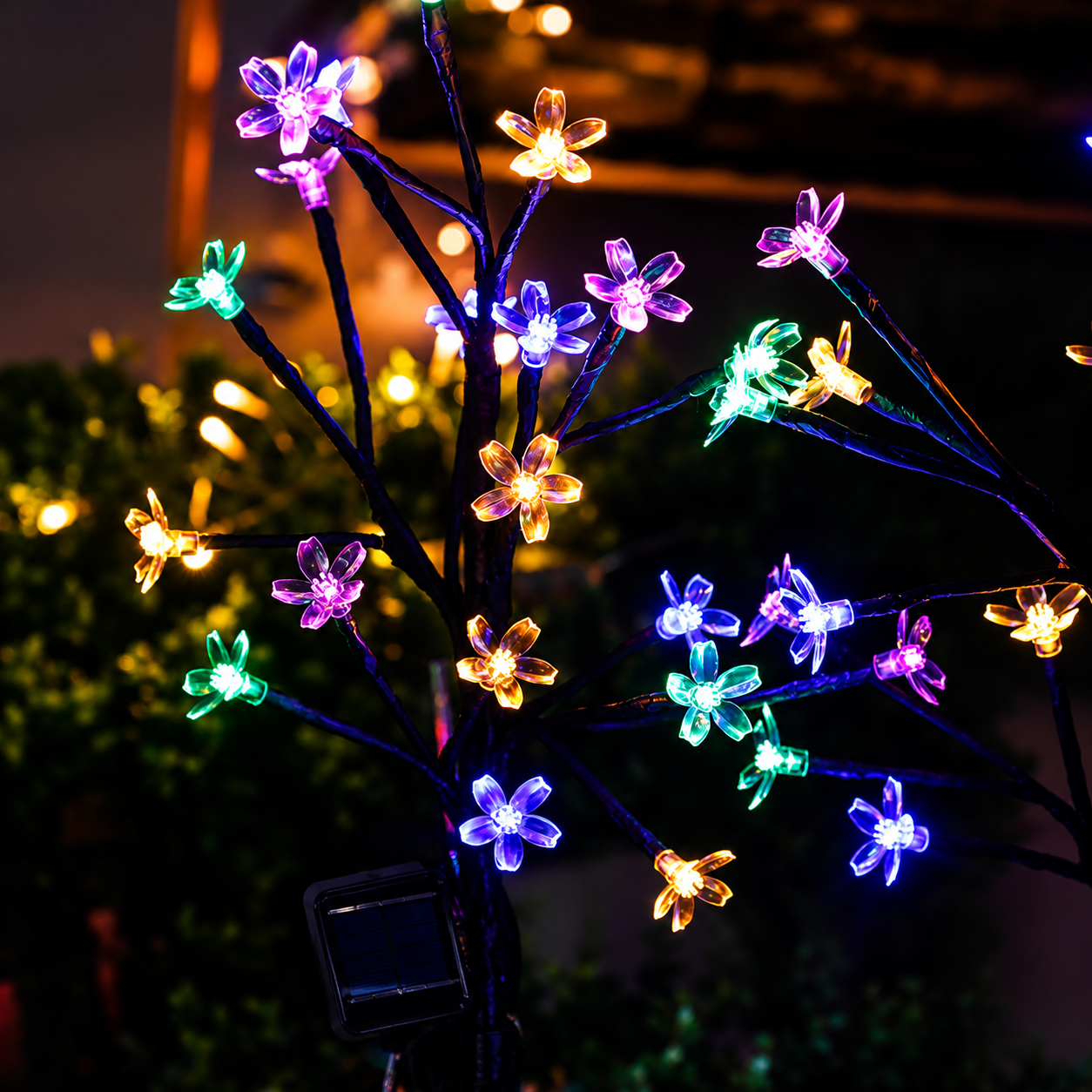 Kirschblüten Solar-Gartenleuchten – Wetterfest, Kabellos & Automatisch