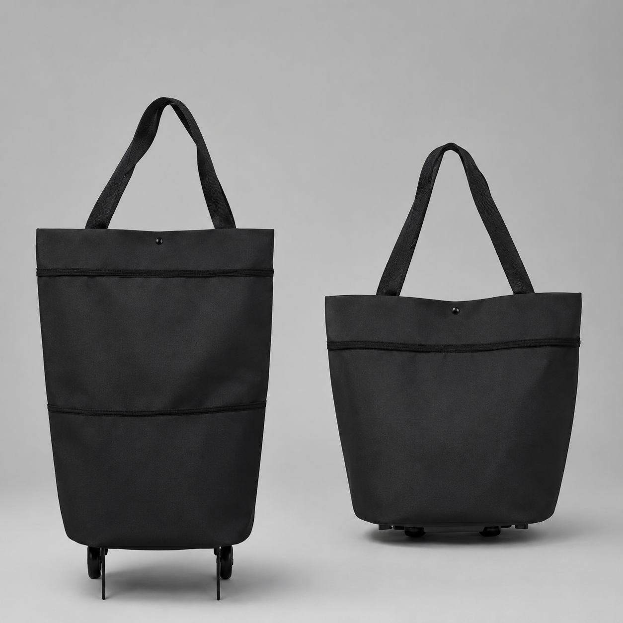 2-in-1 Umwandelbare Einkaufstasche mit Rollen – Faltbar & bis 30 kg