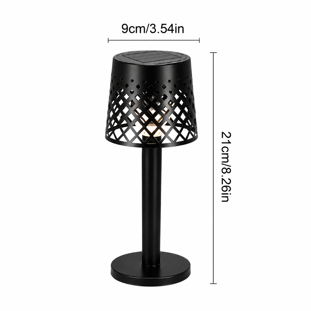 Solar Tischlampe 2er-Set – Dekoratives Schattenmuster, Auto Ein/Aus, für Garten & Terrasse