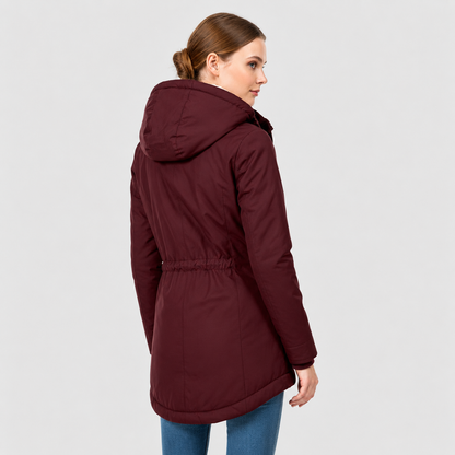 Wintermantel Damen Lang - Wasserdicht & Winddicht - Fleecefutter